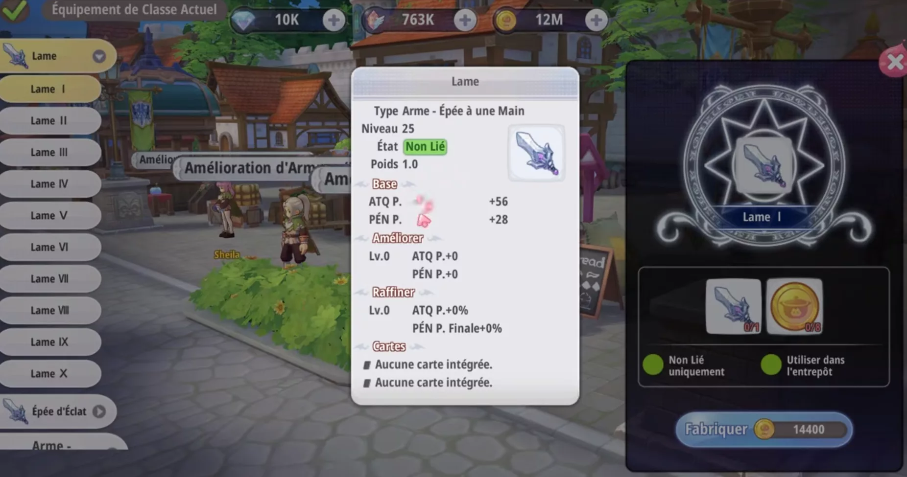 Weapon upgrade through the refining system in Ragnarok X