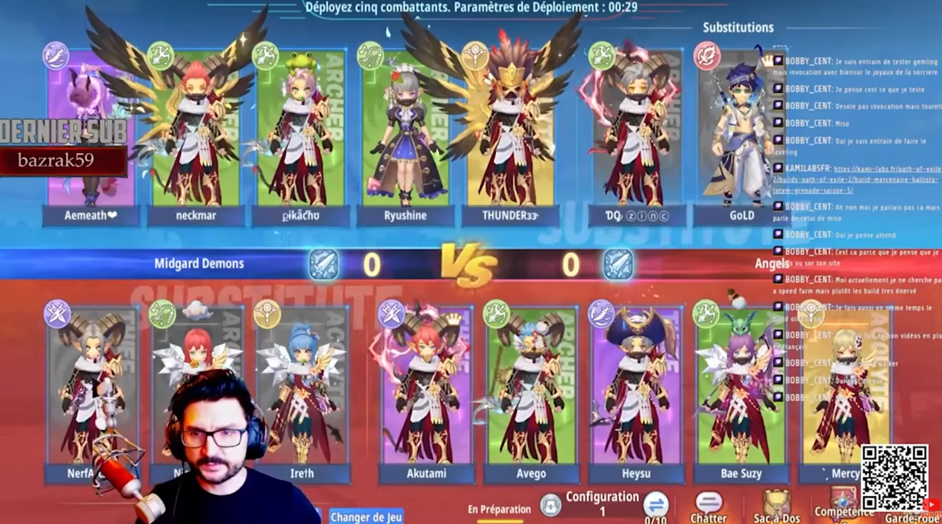 Teams clashing during the War of the Chosen tournament in Ragnarok X