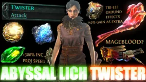 S-TIER | BUILD SORCIÈRE ABYSSAL LICH PROJECTILE SPEED TWISTER (@787prada) | SAISON 5