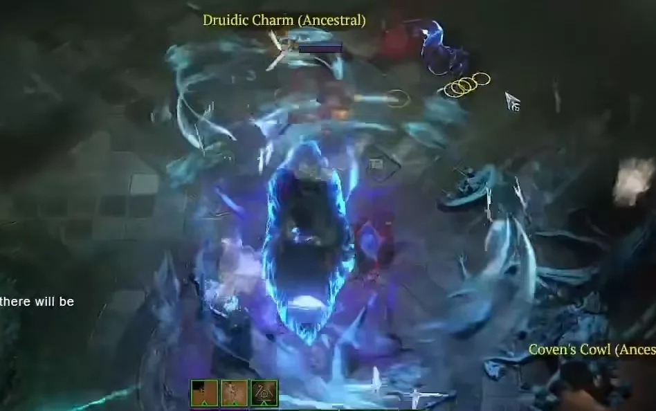 A rift being closed, with the circles to hold