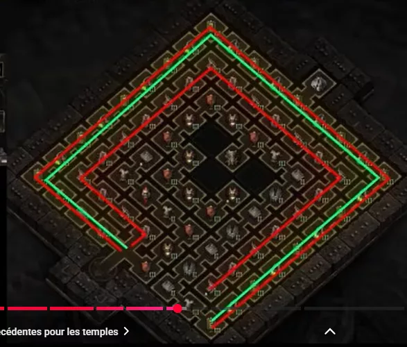 Agencement d'un temple d'Atziri dans Path of Exile 2