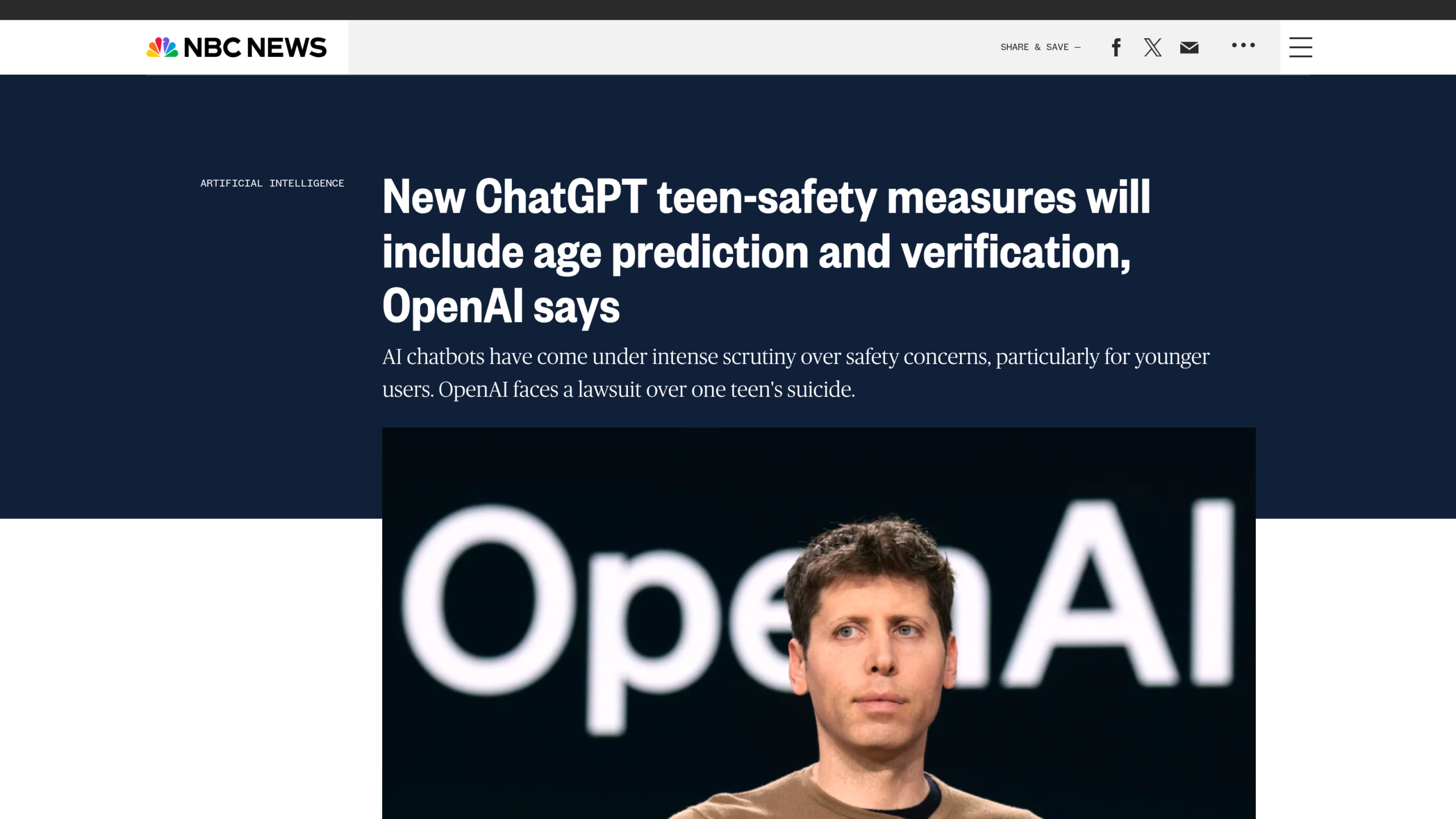 ChatGPT ados : NBC News sur la prédiction et la vérification de l'âge