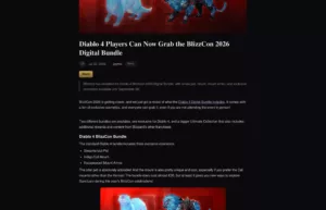 Diablo 4 sur Switch 2 : l’annonce que la BlizzCon garderait au chaud