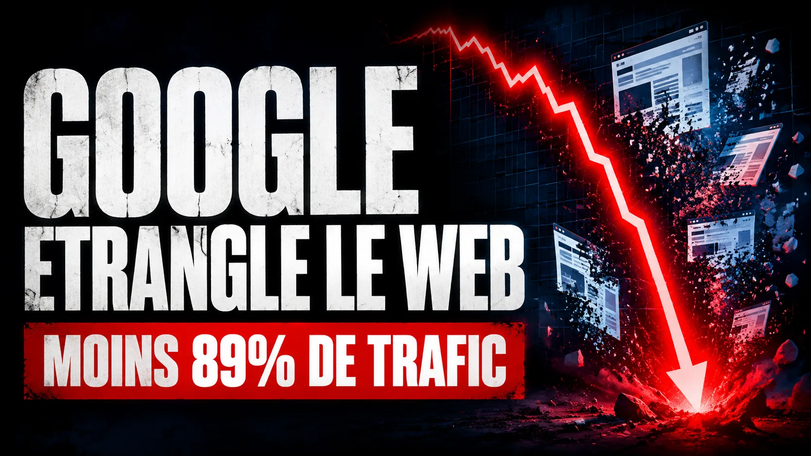 Sources préférées : miniature sur l'effondrement du trafic des éditeurs face à Google