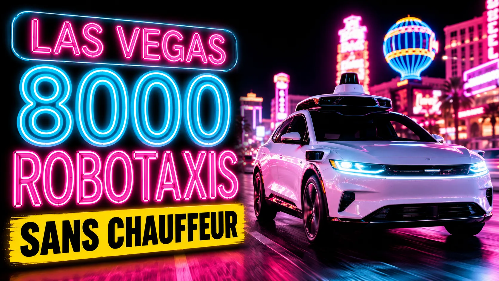 Robotaxis Las Vegas : miniature sur les 8 000 véhicules autonomes autorisés au Nevada