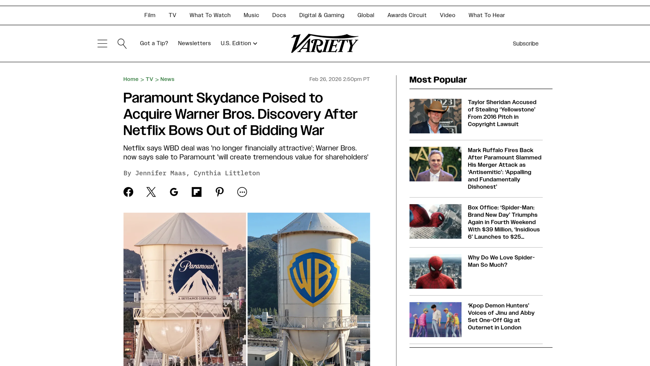 WB Games : Paramount Skydance l'emporte sur Warner Bros après le retrait de Netflix