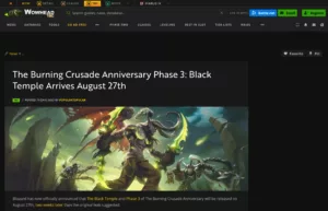 Temple noir : les royaumes Anniversaire TBC passent en Phase 3 le 27 août