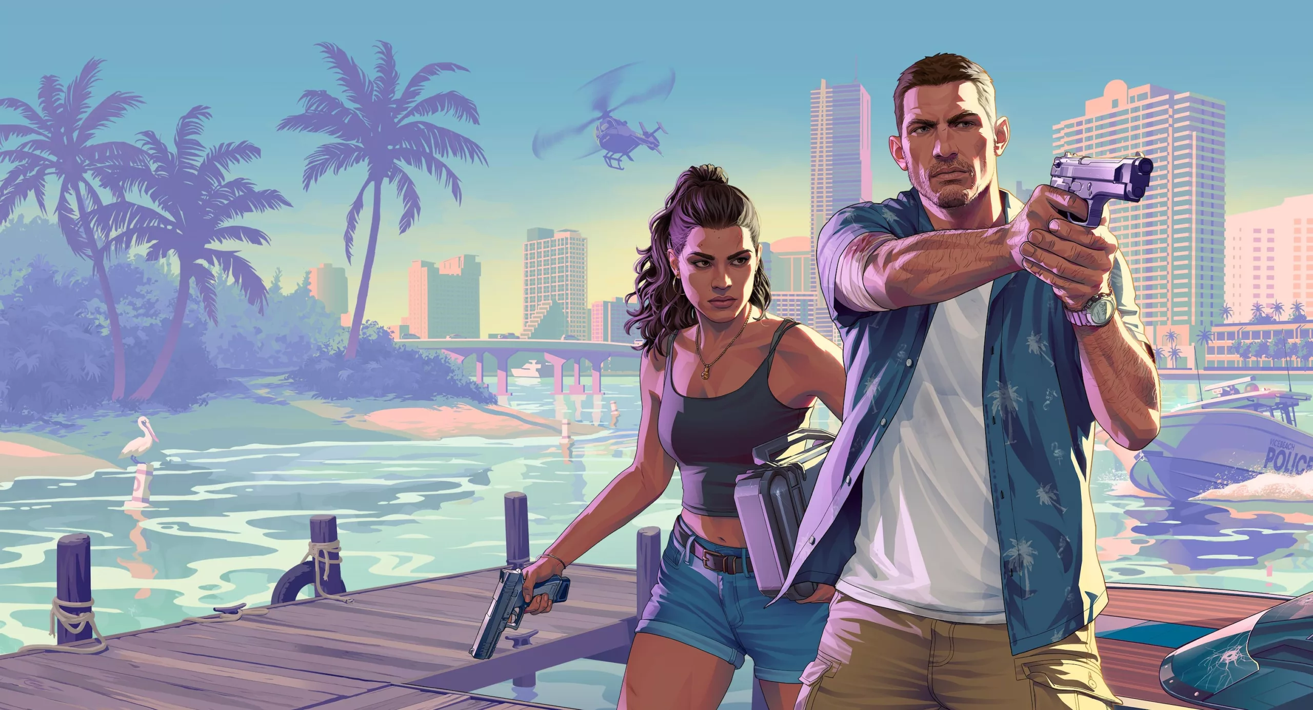 Official Rockstar Games artwork associated with the GTA VI trailers