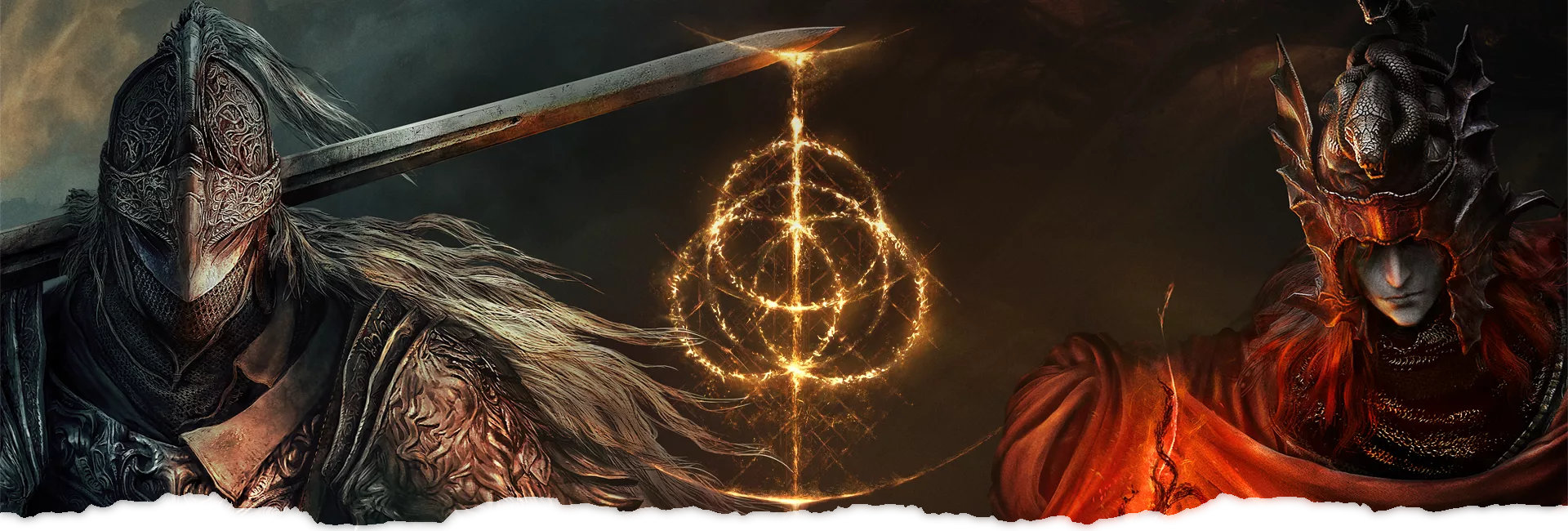 Bannière officielle d'Elden Ring Tarnished Edition