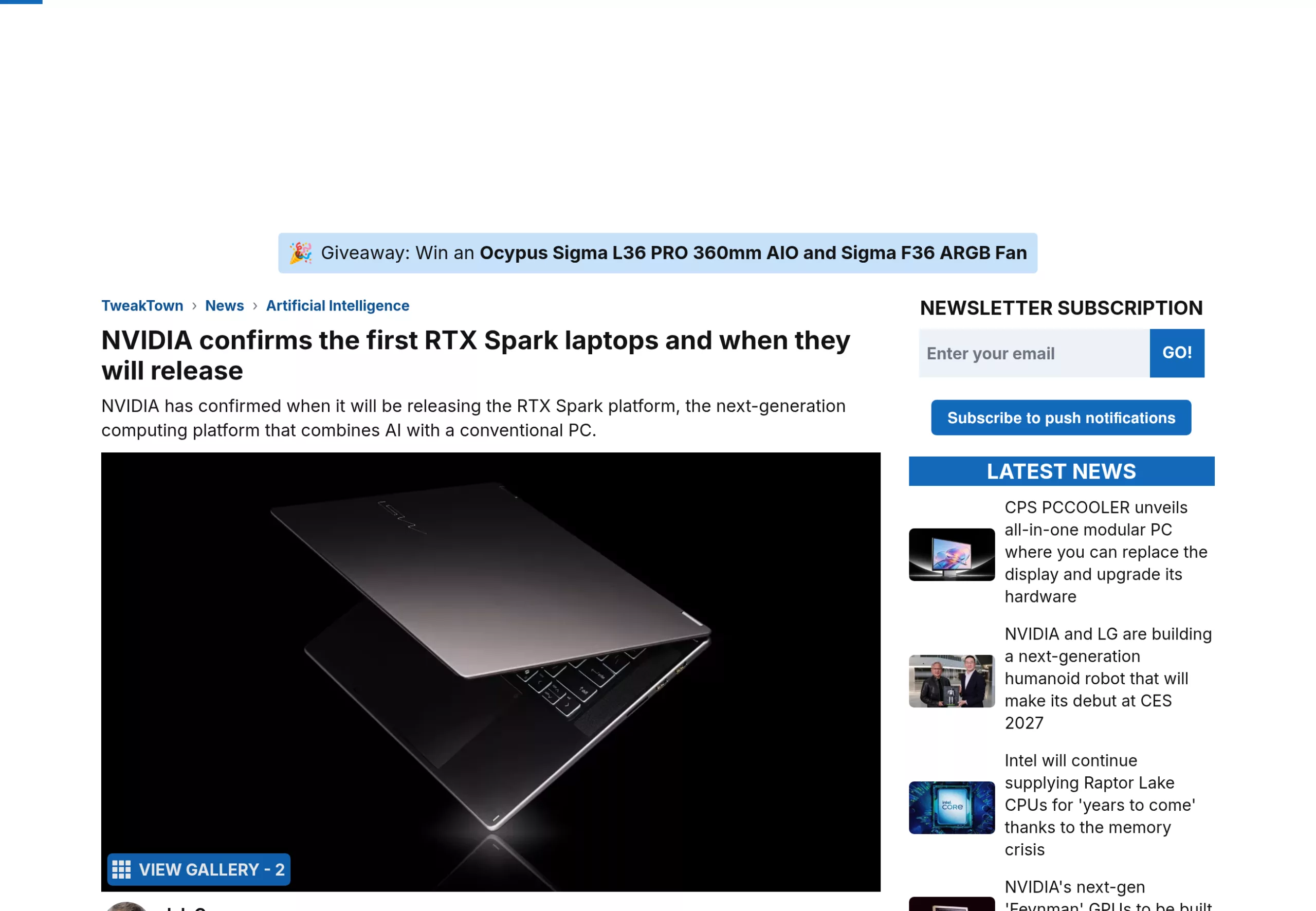 Annonce des premiers ordinateurs portables RTX Spark et de leur fenêtre de sortie