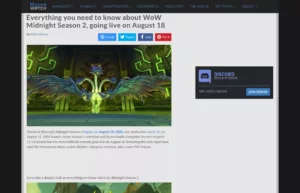 WoW Midnight : la saison 2 ouvre le 18 août avec La Fosse venimeuse