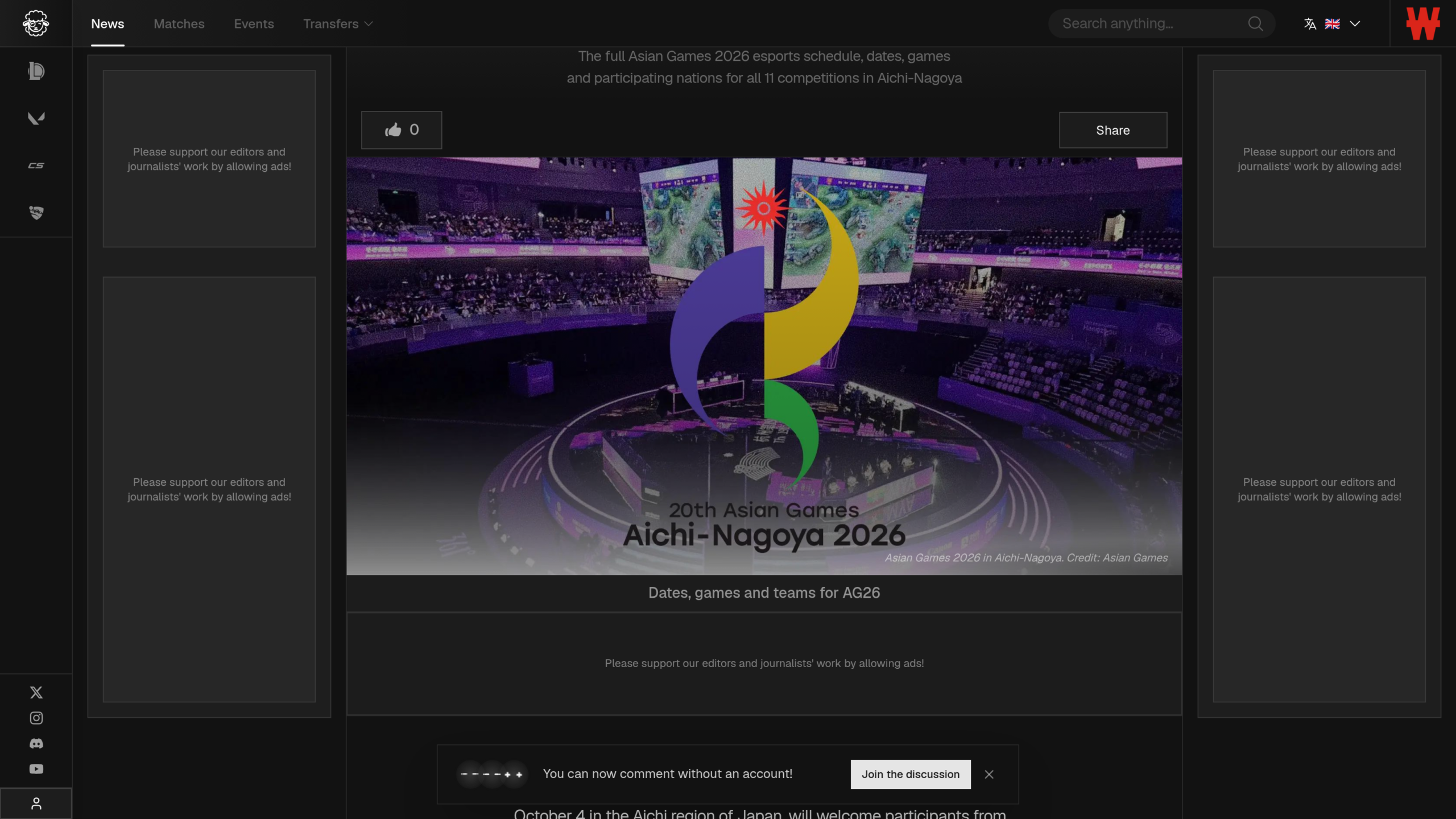 Calendrier et participants du tournoi esport des Jeux asiatiques 2026