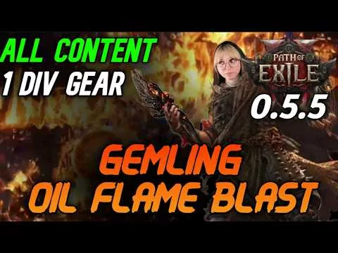 Illustration du build Flameblast Oil Grenade sur Mercenaire Path of Exile 2