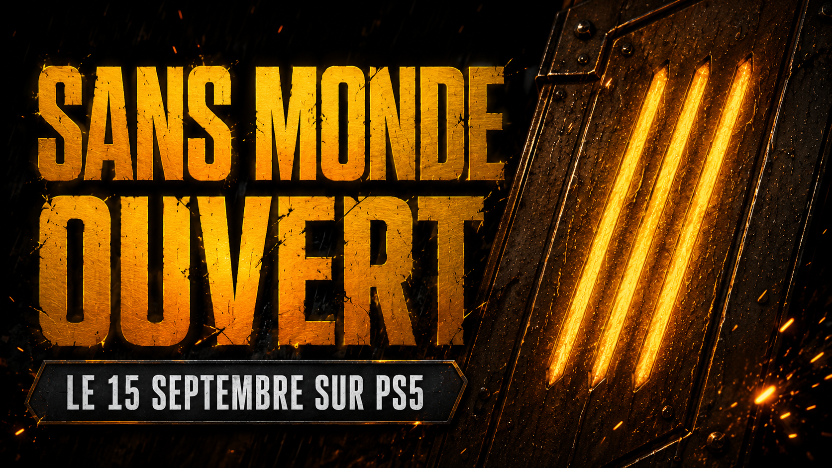 Marvel's Wolverine : trois entailles lumineuses dans une plaque de métal, sortie le 15 septembre sur PS5