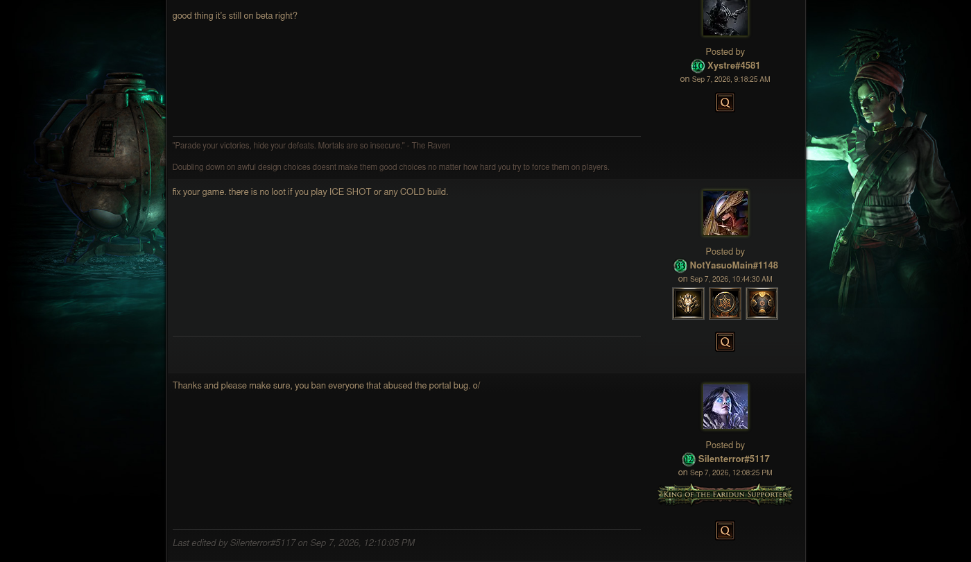 bugs PoE2 : commentaires de joueurs sous le neuvième correctif sur le forum officiel