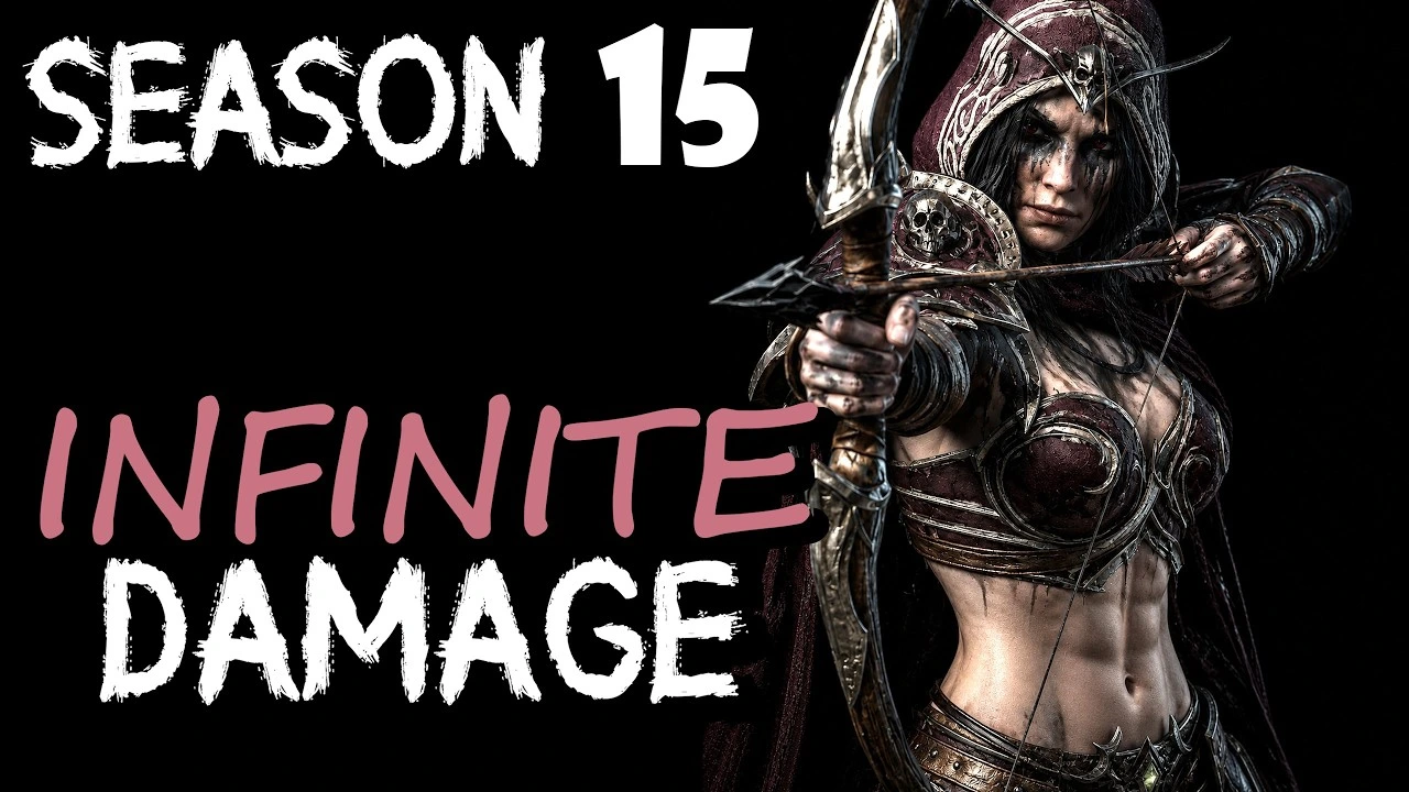 Thumbnail of Sliver of time's video: a female Rogue drawing her bow, with the text Season 15 Infinite Damage