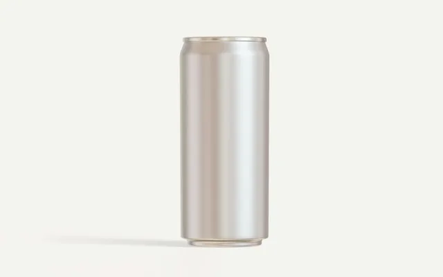 Canette argentée sans marque