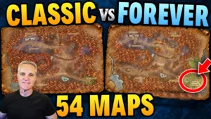 Les 54 cartes de WoW Forever comparées à Classic : ce qui change, ce qui manque