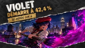Violet démarre à 42,4 % de victoires sur Deadlock
